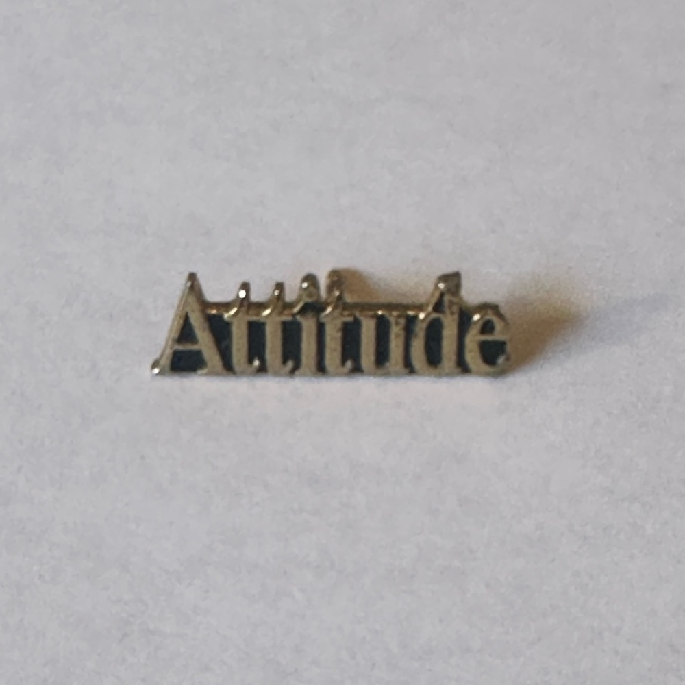 Attitude Employee‎ Lapel Pin Sales Customer Service Gold Plated